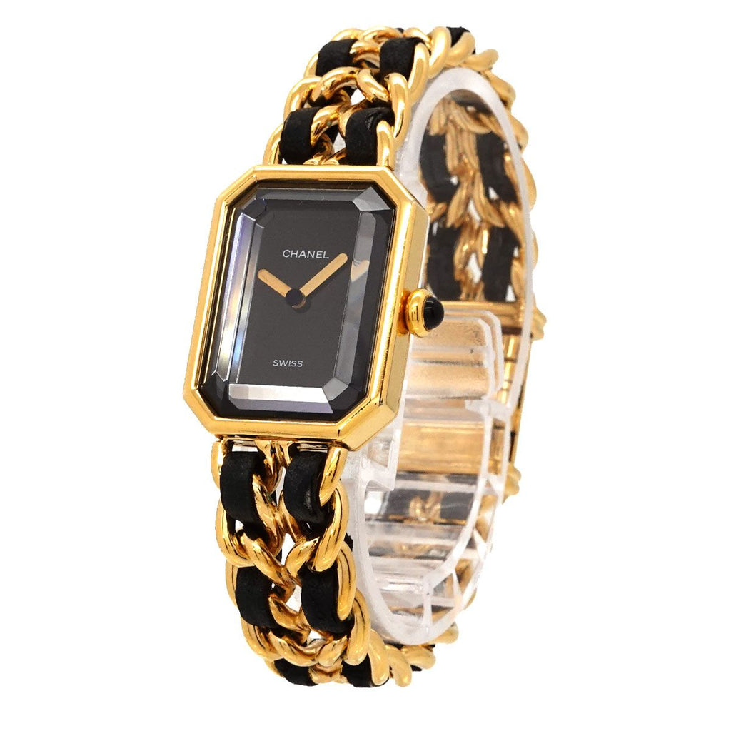 Chanel Premiere M Vintage Watch Black Gold — view 2