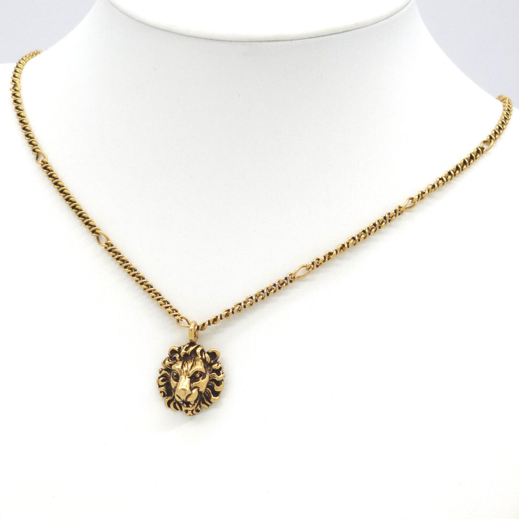 Gucci Lion Head Necklace 60.5 cm Gold