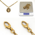 Gucci Lion Head Necklace 60.5 cm Gold — view 9