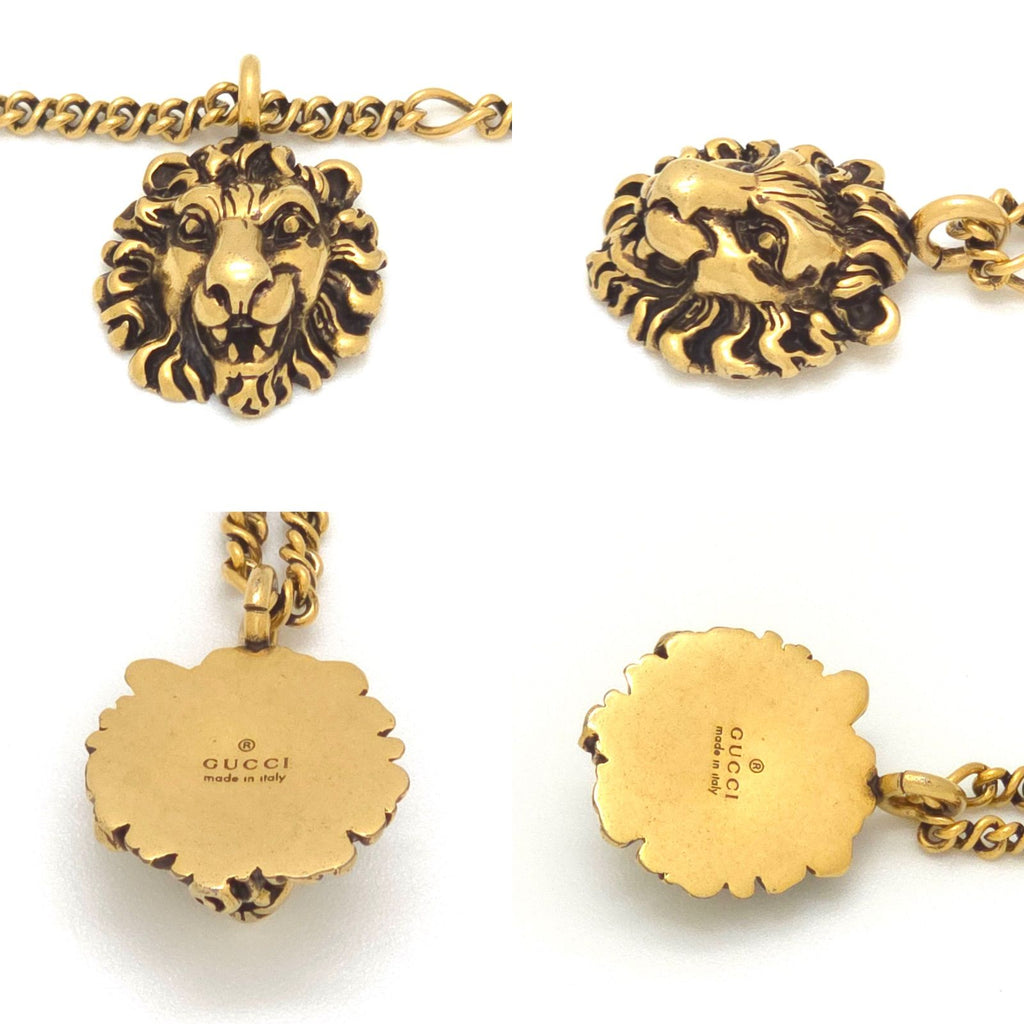 Gucci Lion Head Necklace 60.5 cm Gold — view 6