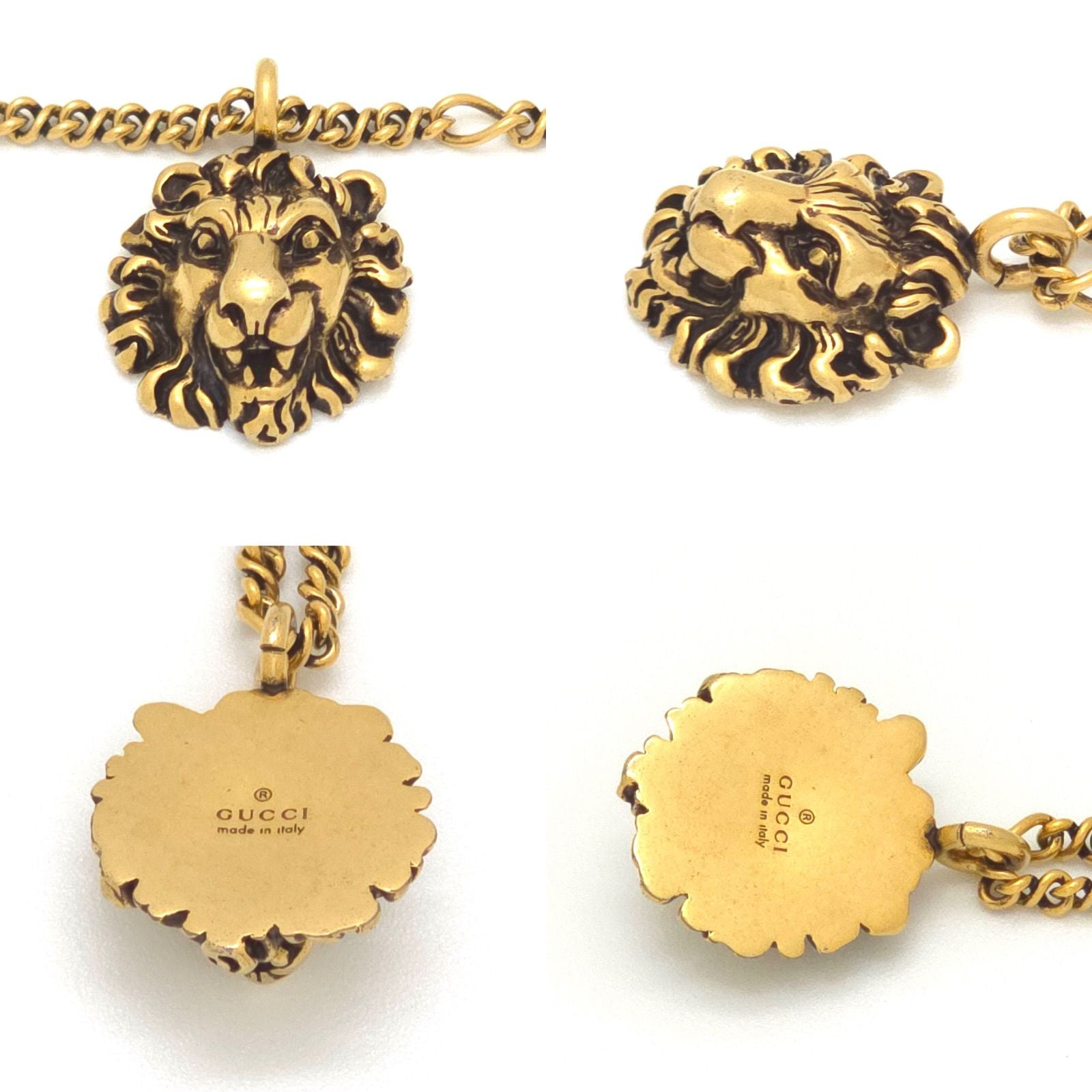 Gucci Lion Head Necklace 60.5 cm Gold — view 6