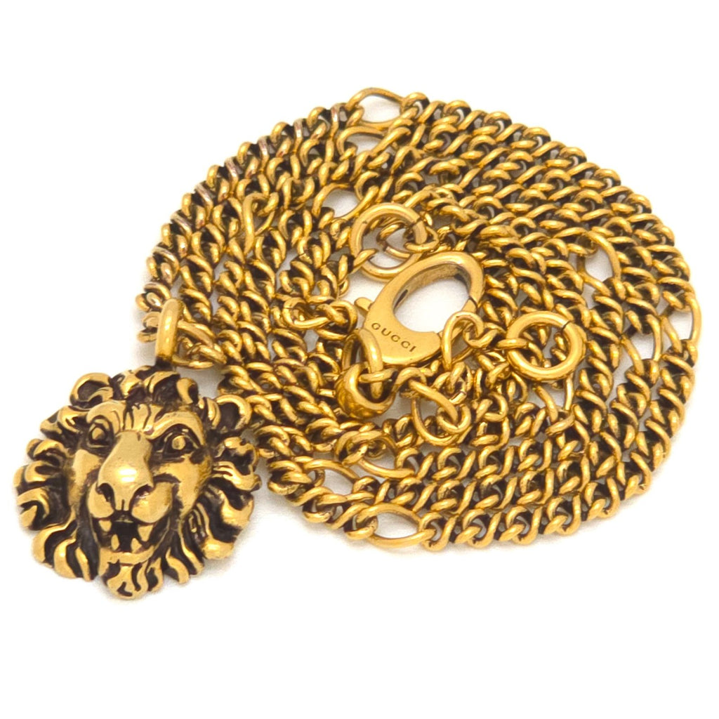 Gucci Lion Head Necklace 60.5 cm Gold — view 7