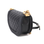 Chanel Boy Small Messenger Bag Chain Shoulder Caviar Leather — view 3