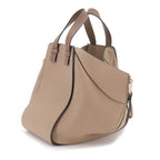 Loewe Hammock Small 2-Way Bag Leather Beige Brown Gold — view 3