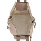 Loewe Hammock Small 2-Way Bag Leather Beige Brown Gold — view 6