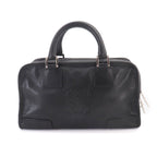 Loewe Amazona 28 Hand Bag Leather Black Silver — view 3