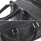 Loewe Amazona 28 Hand Bag Leather Black Silver — view 9