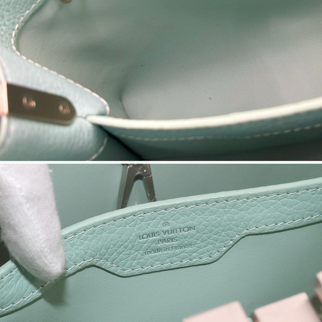 Louis Vuitton Capucines BB 2-Way Bag Taurillon Leather Light Green — view 9