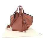 Loewe Hammock Small 2-Way Bag Leather Brown Silver — view 2