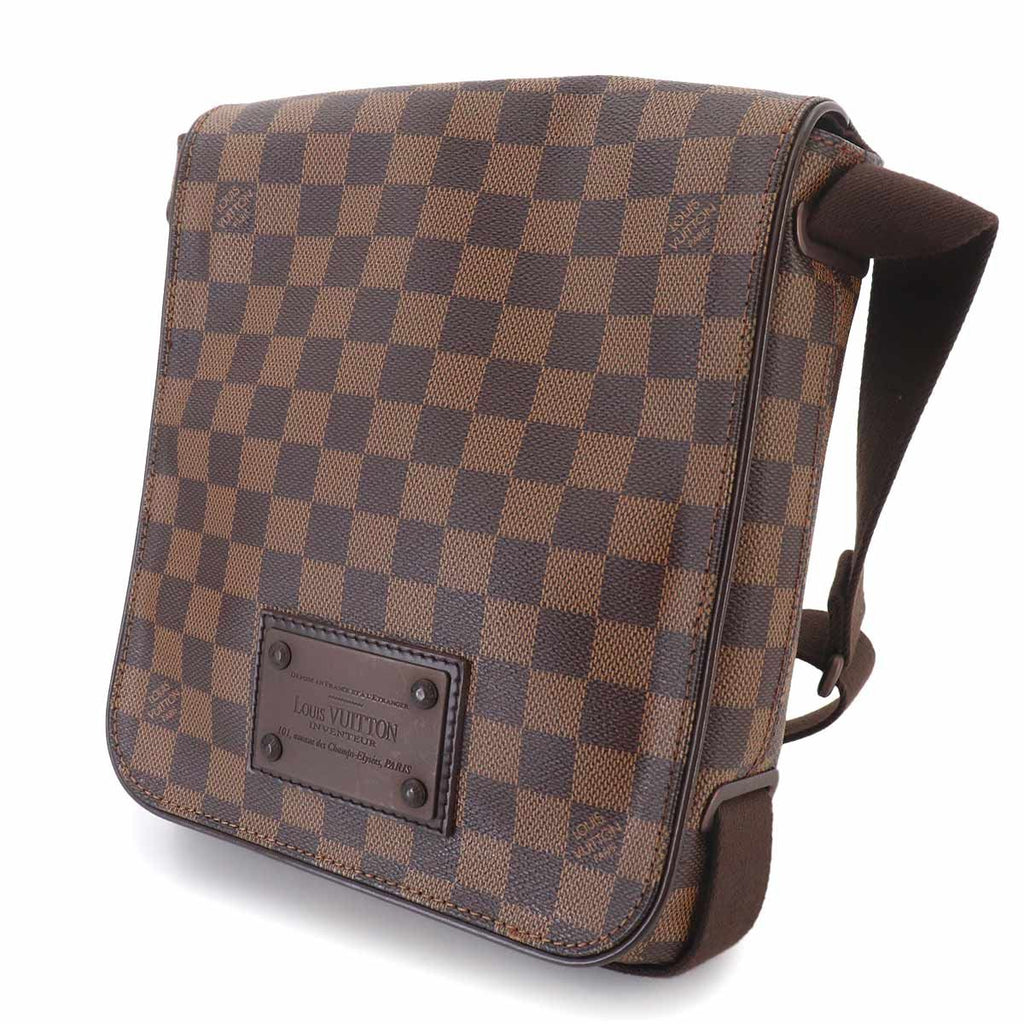 Louis Vuitton Damier Brooklyn PM Shoulder Bag Ebene — view 9