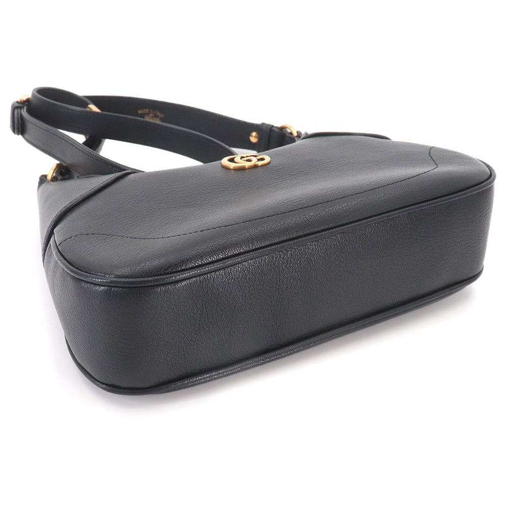 Gucci Aphrodite Small Shoulder Bag Leather Black — view 5
