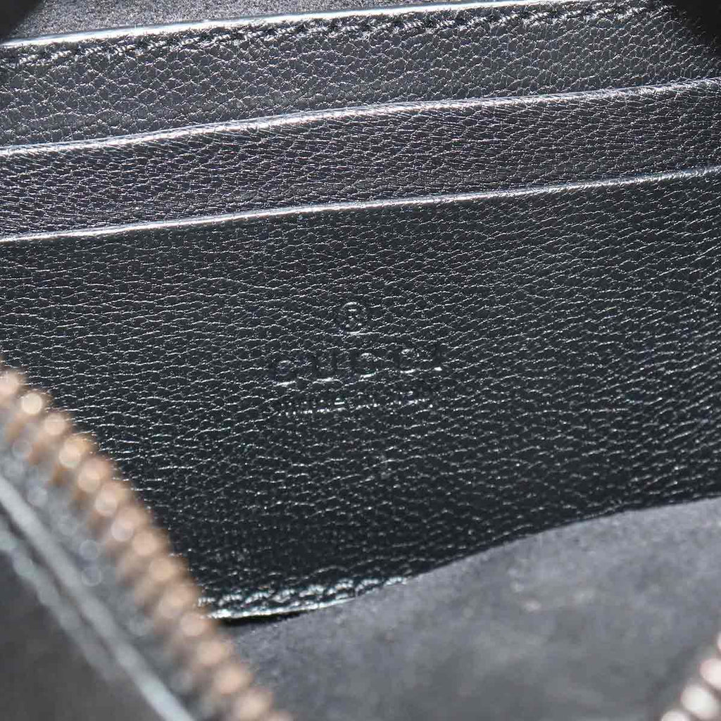 Gucci Aphrodite Small Shoulder Bag Leather Black — view 8
