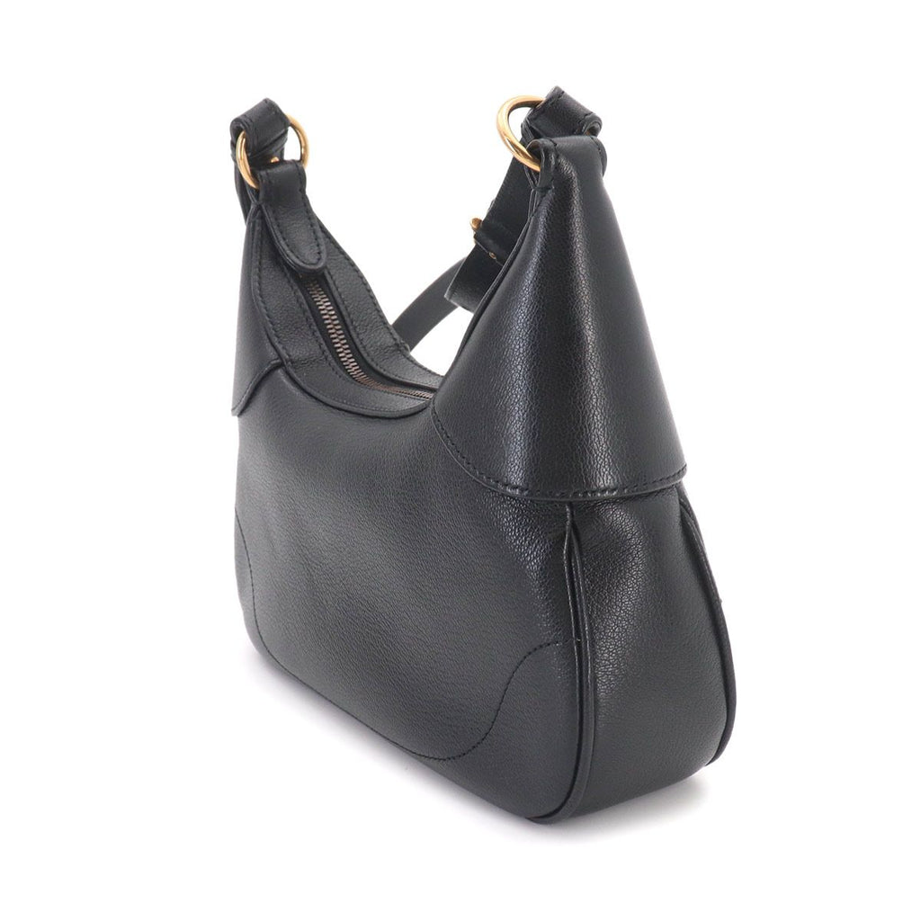 Gucci Aphrodite Small Shoulder Bag Leather Black — view 4