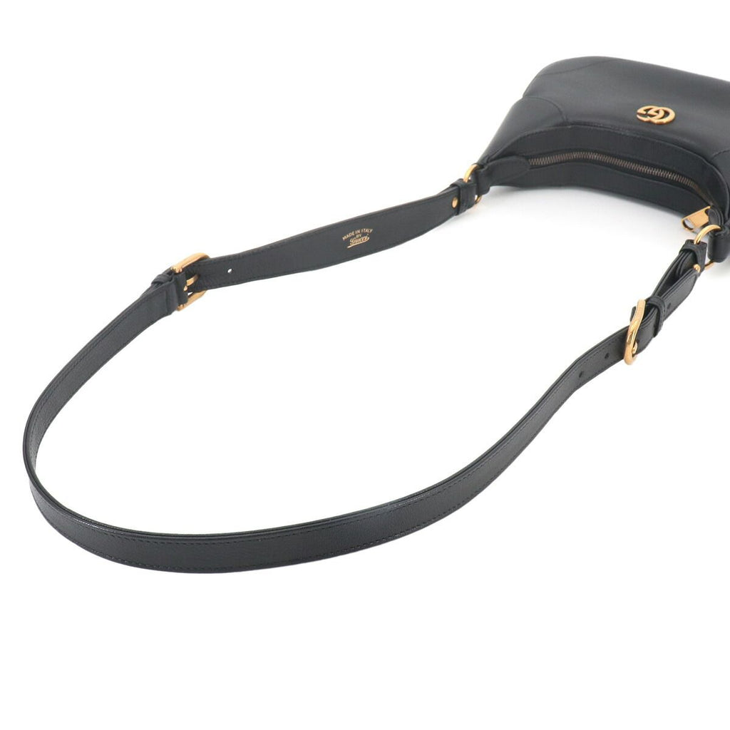 Gucci Aphrodite Small Shoulder Bag Leather Black — view 6