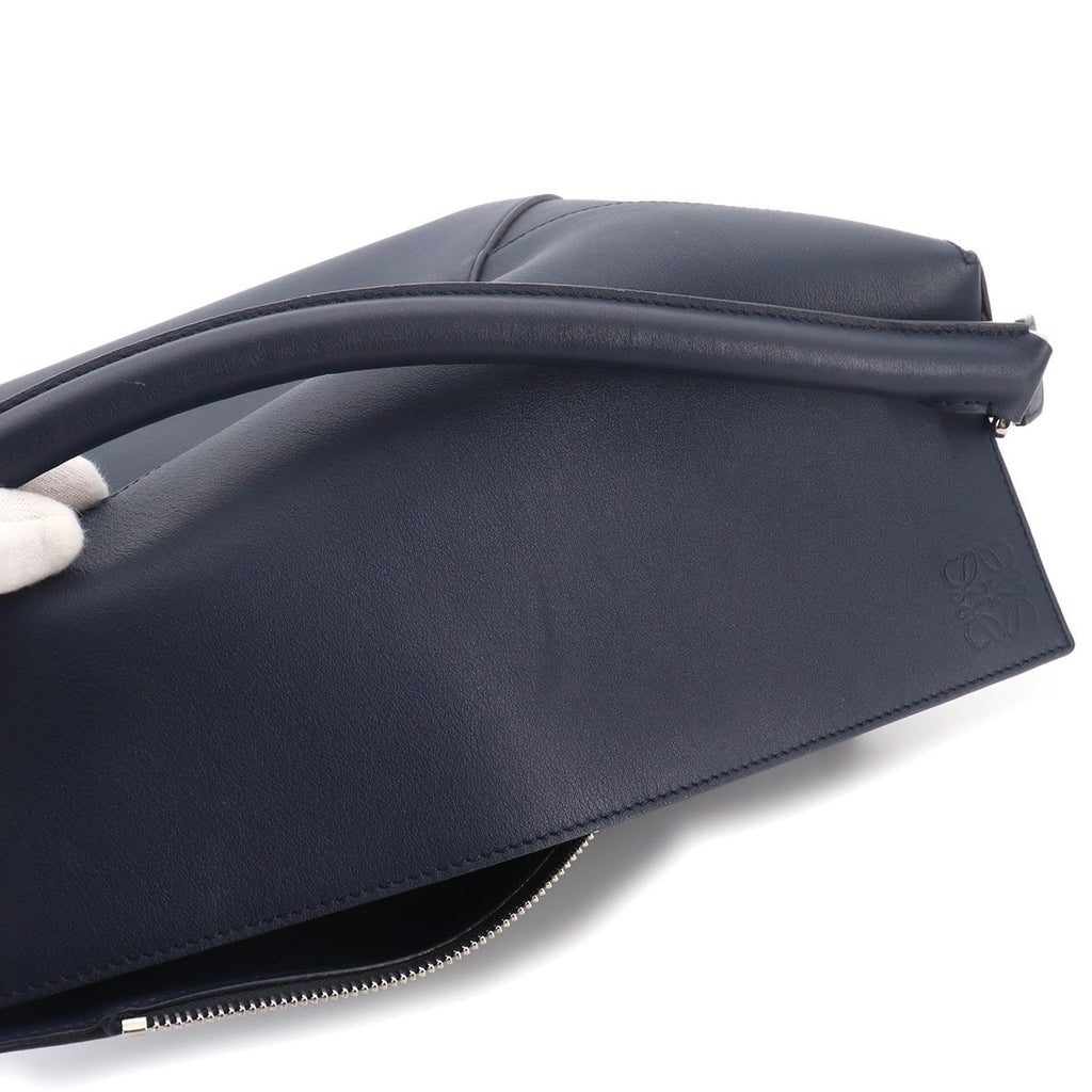 Loewe Puzzle Edge Bag Large 2-Way Bag Leather Navy — view 8