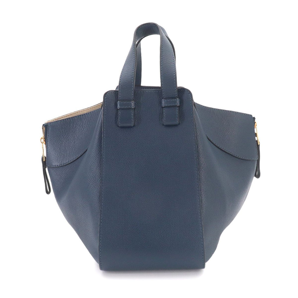 Loewe Hammock Small 2-Way Bag Leather Navy Gold — view 2