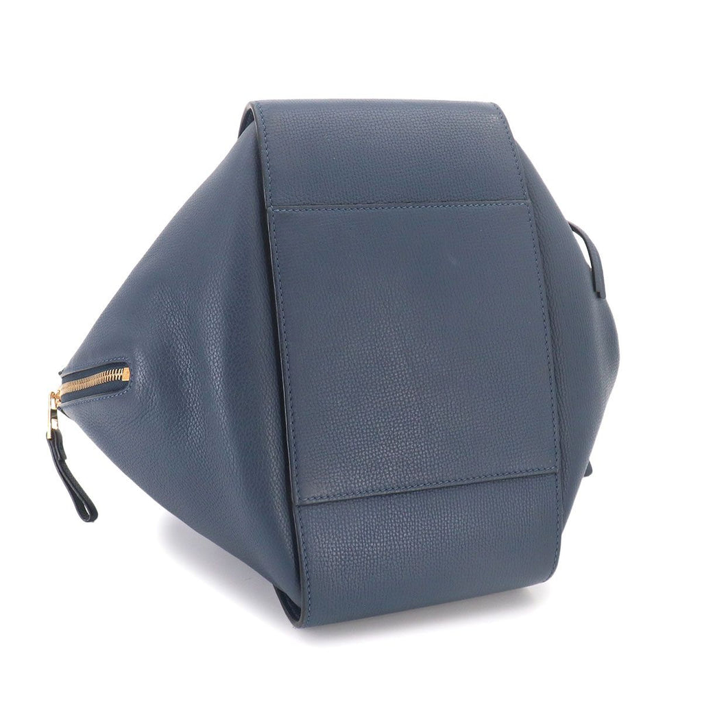 Loewe Hammock Small 2-Way Bag Leather Navy Gold — view 4