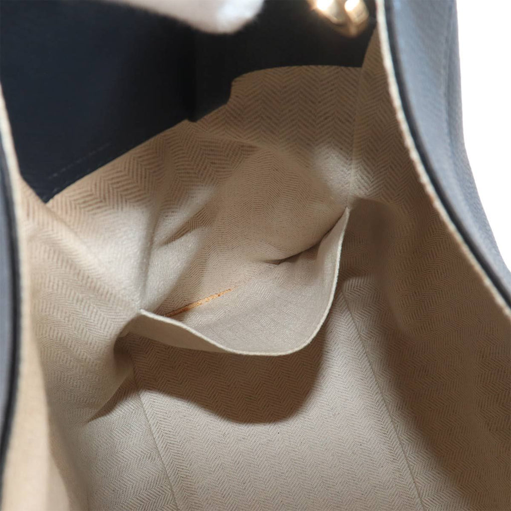 Loewe Hammock Small 2-Way Bag Leather Navy Gold — view 7