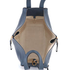 Loewe Hammock Small 2-Way Bag Leather Navy Gold — view 6