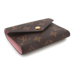 Louis Vuitton Monogram Portefeuille Victorine Trifold Wallet Rose Ballerine — view 4