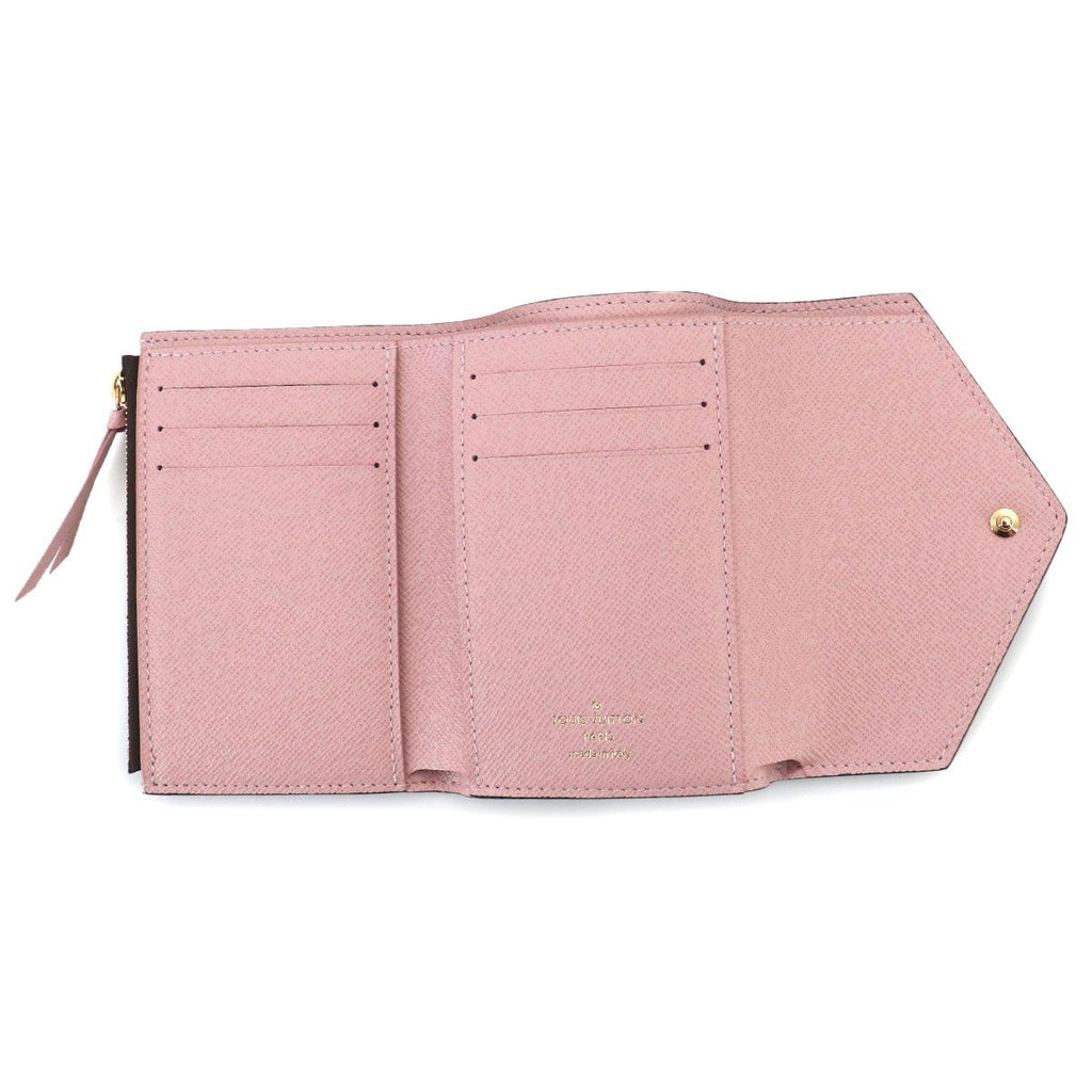 Louis Vuitton Monogram Portefeuille Victorine Trifold Wallet Rose Ballerine — view 6
