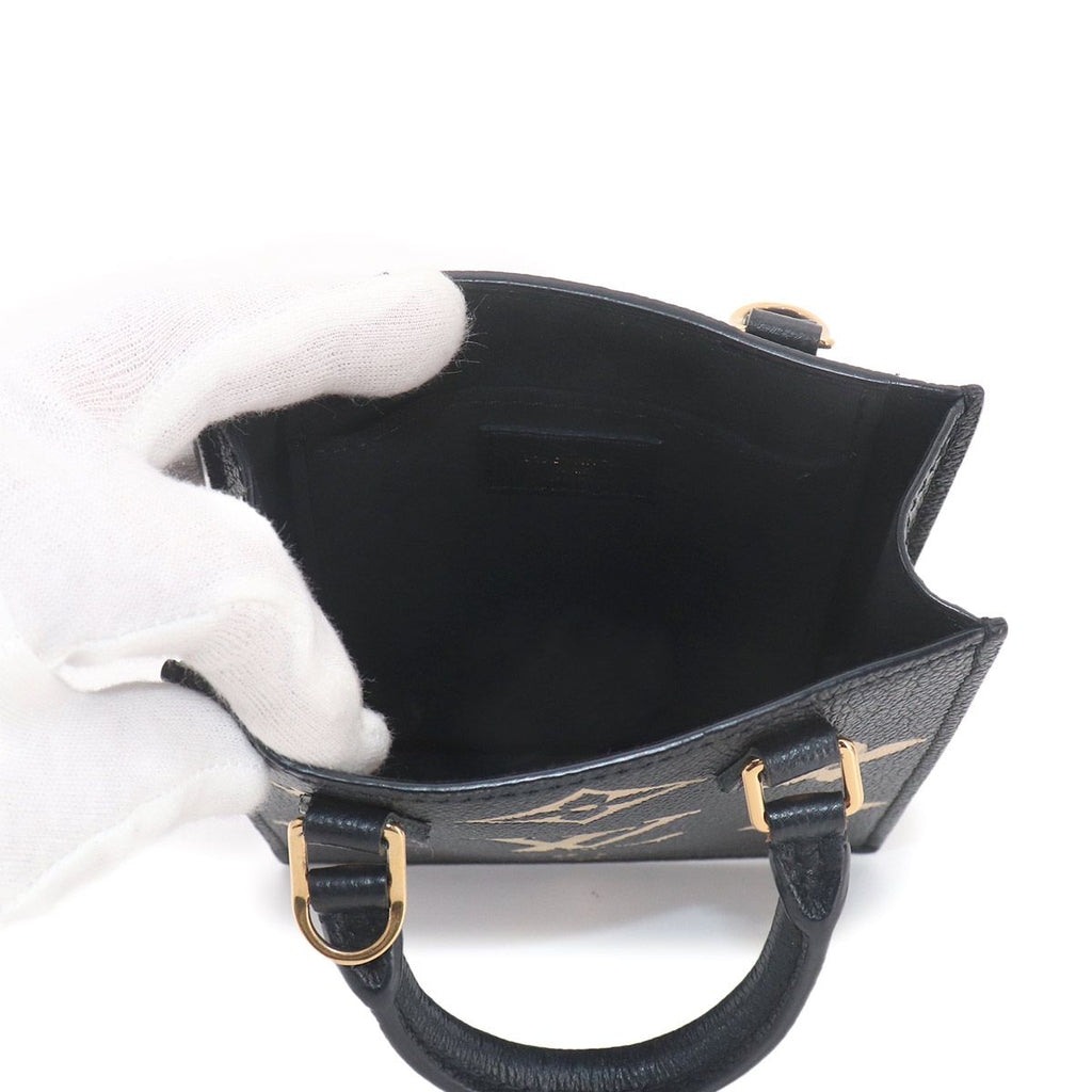 Louis Vuitton Bicolor Monogram Empreinte Petite Sac Plat 2-Way Hand — view 7