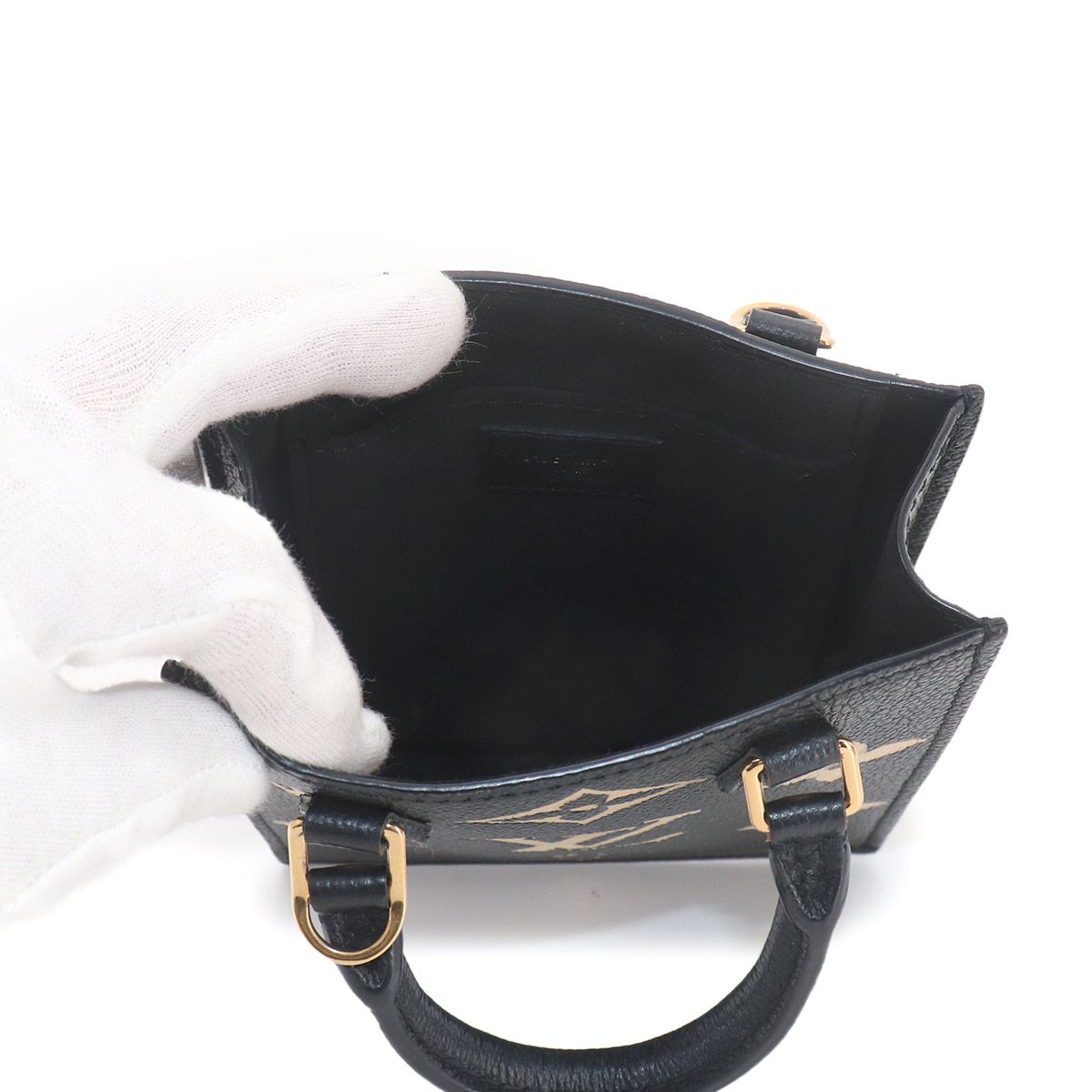 Louis Vuitton Bicolor Monogram Empreinte Petite Sac Plat 2-Way Hand — view 7