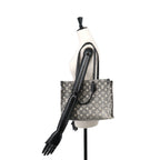 Louis Vuitton Monogram Jacquard Denim On The Go MM 2-Way Tote Shoulder Bag Gray — view 9