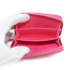 Chanel Quilted Classic Zip Coin Purse Caviar Leather Pink CC Logo — view 5
