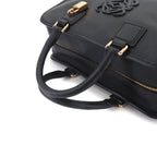Loewe Amazona 28 Hand Bag Leather Black Gold — view 5