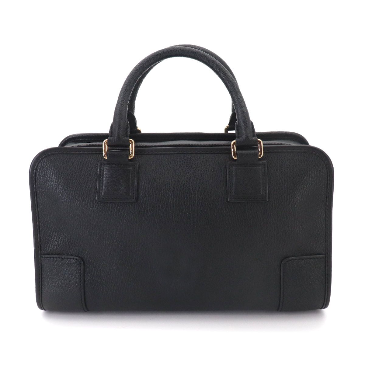 Loewe Amazona 28 Hand Bag Leather Black Gold — view 2