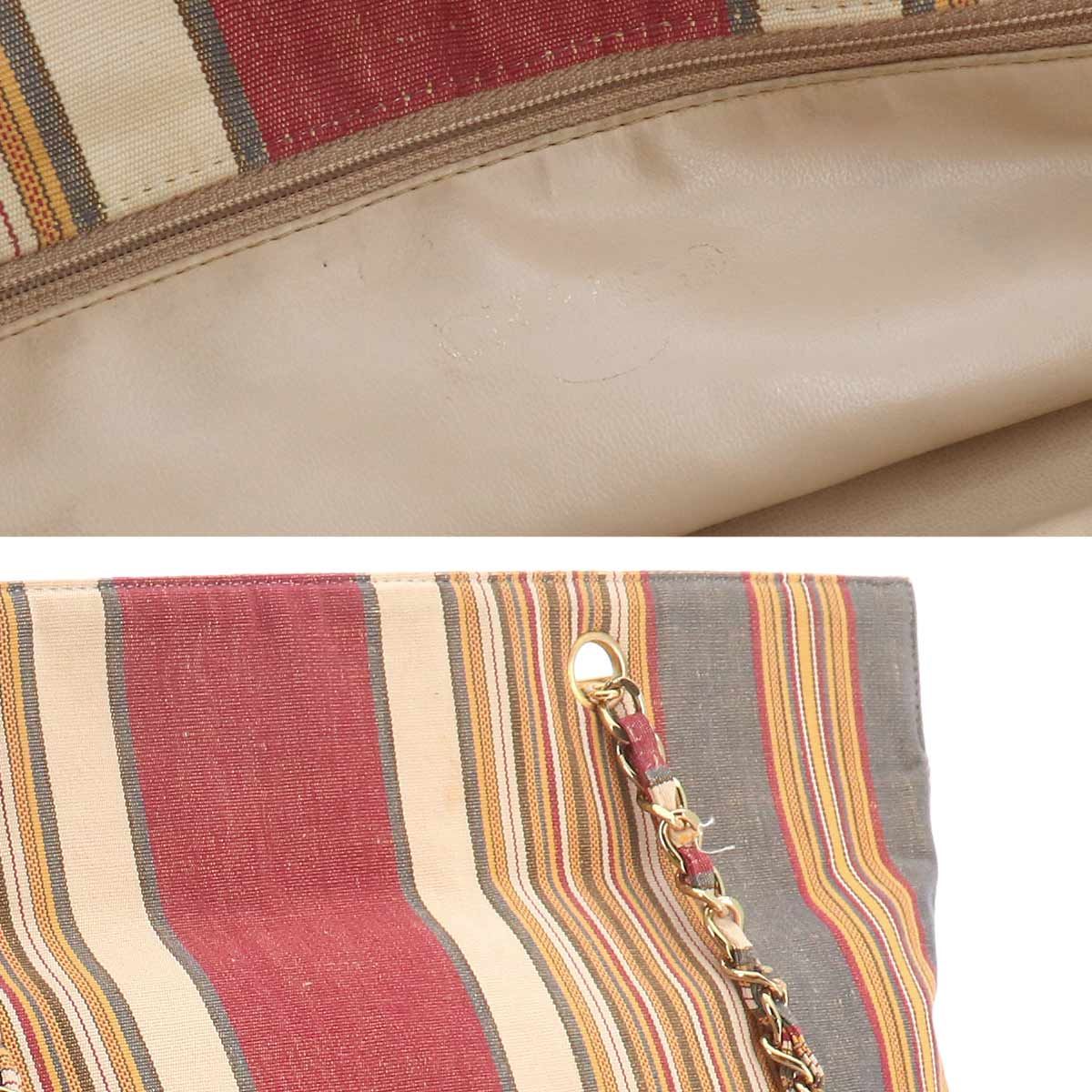 Chanel Jumbo CC Logo Tote Canvas Gold Vintage — view 7