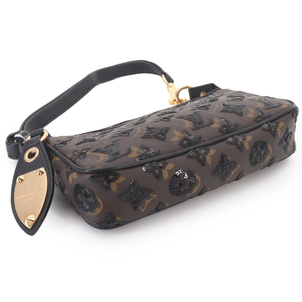 Louis Vuitton Monogram Eclipse Pochette Hand Bag Sequins — view 4