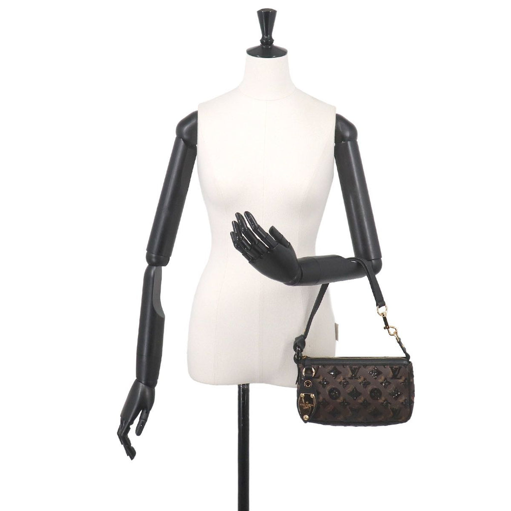 Louis Vuitton Monogram Eclipse Pochette Hand Bag Sequins — view 8