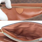 Celine Macadam Shoulder Bag Leather Brown Gold Vintage — view 9