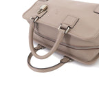 Loewe Amazona 28 Hand Bag Leather Beige Silver Gray — view 5