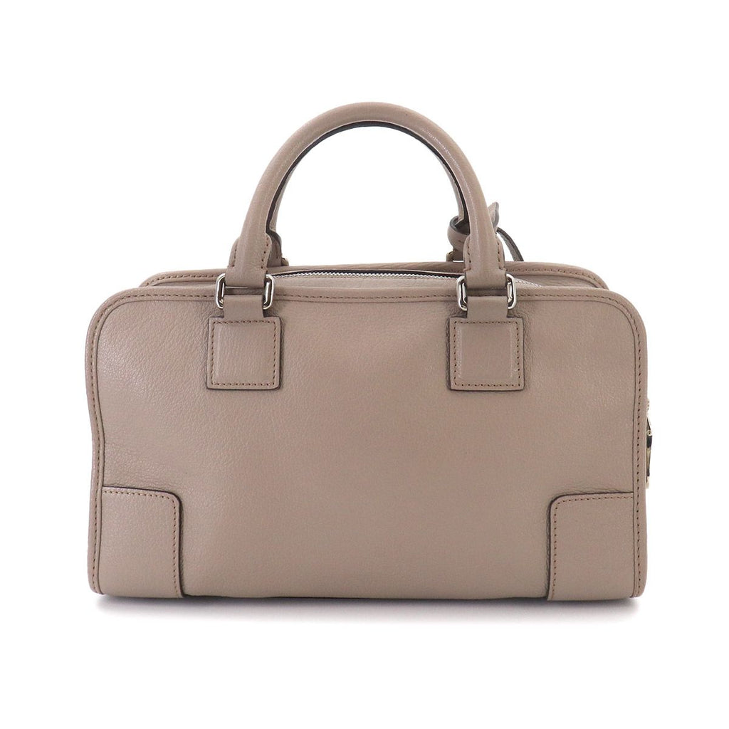 Loewe Amazona 28 Hand Bag Leather Beige Silver Gray — view 2