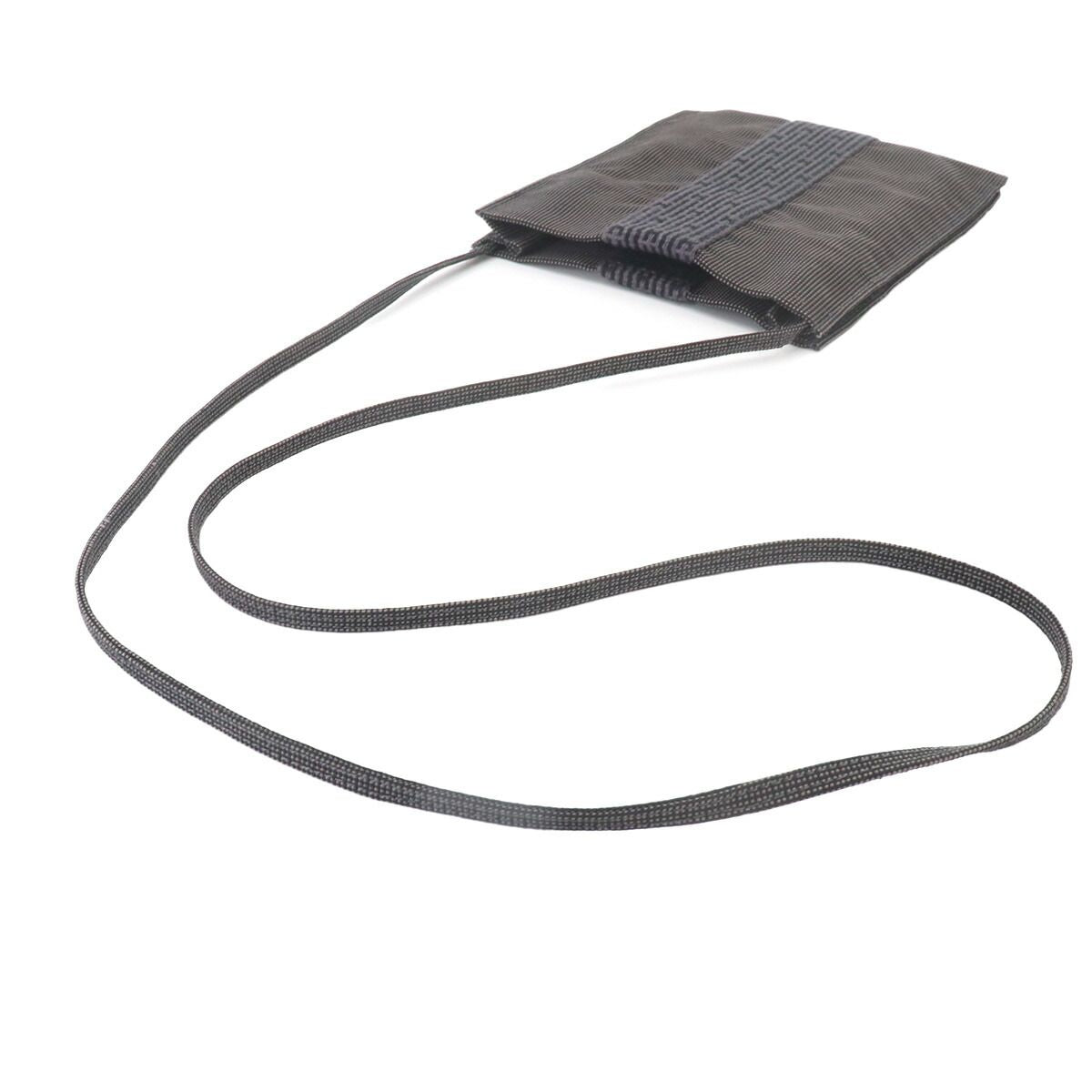 Hermes Her Line Pochette Shoulder Bag Canvas Gray Herline — view 5