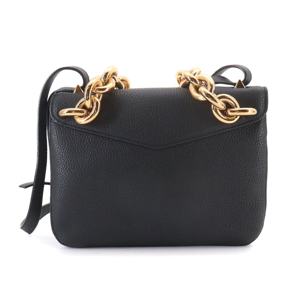 Bottega Veneta Mount 2-Way Chain Shoulder Bag Leather Black — view 3