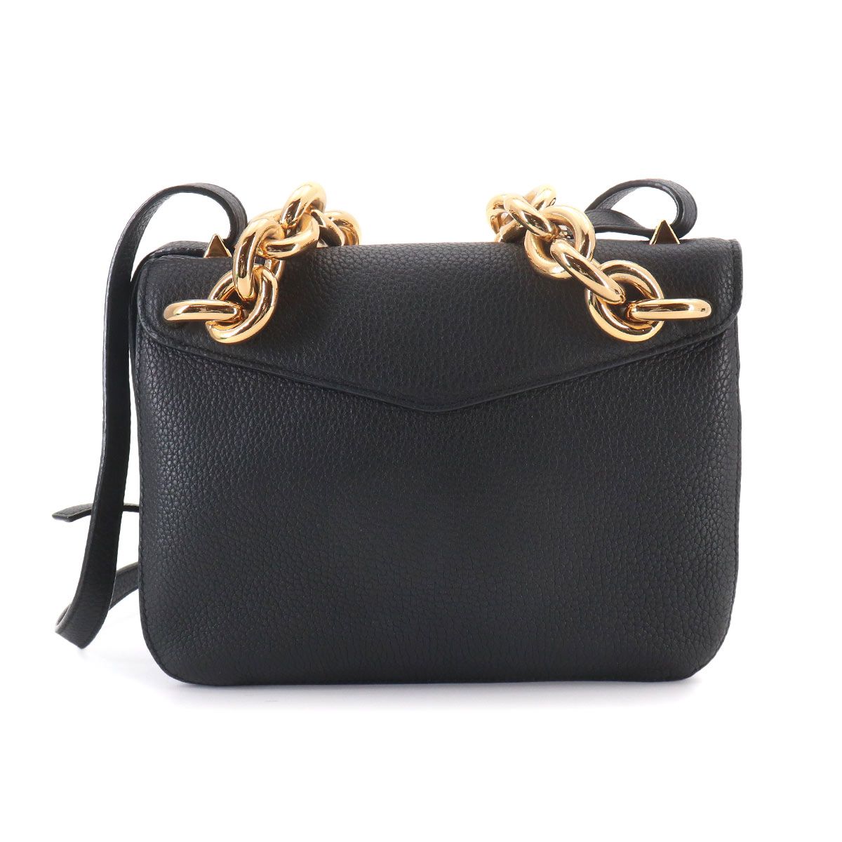 Bottega Veneta Mount 2-Way Chain Shoulder Bag Leather Black — view 3