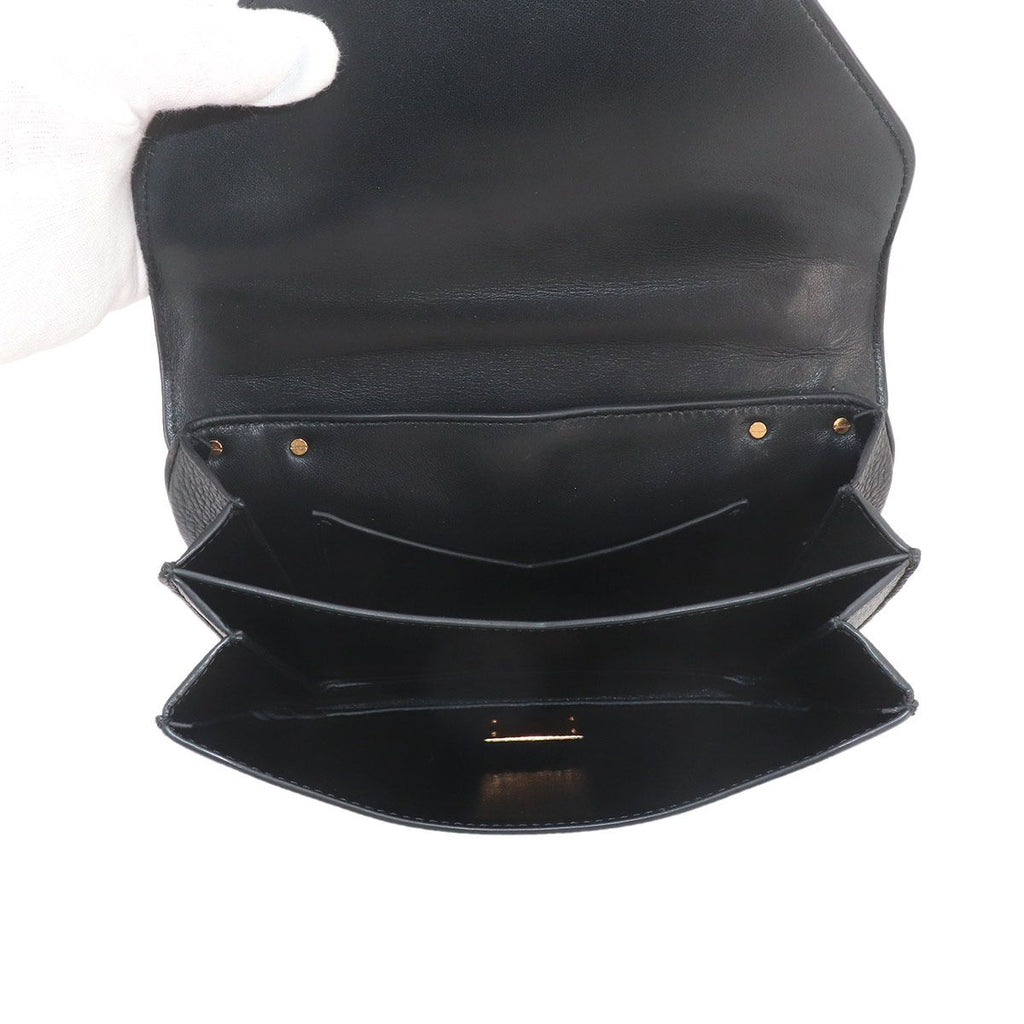 Bottega Veneta Mount 2-Way Chain Shoulder Bag Leather Black — view 7