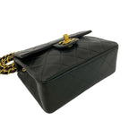 Chanel Card Vintage Quilted Coco Lambskin Chain Mini Shoulder Bag Black — view 7