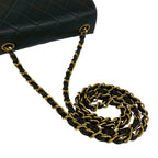 Chanel Card Vintage Quilted Coco Lambskin Chain Mini Shoulder Bag Black — view 4