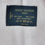 Louis Vuitton Silk Wool Scarf Monogram Beige — view 9