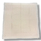 Louis Vuitton Silk Wool Scarf Monogram Beige — view 2