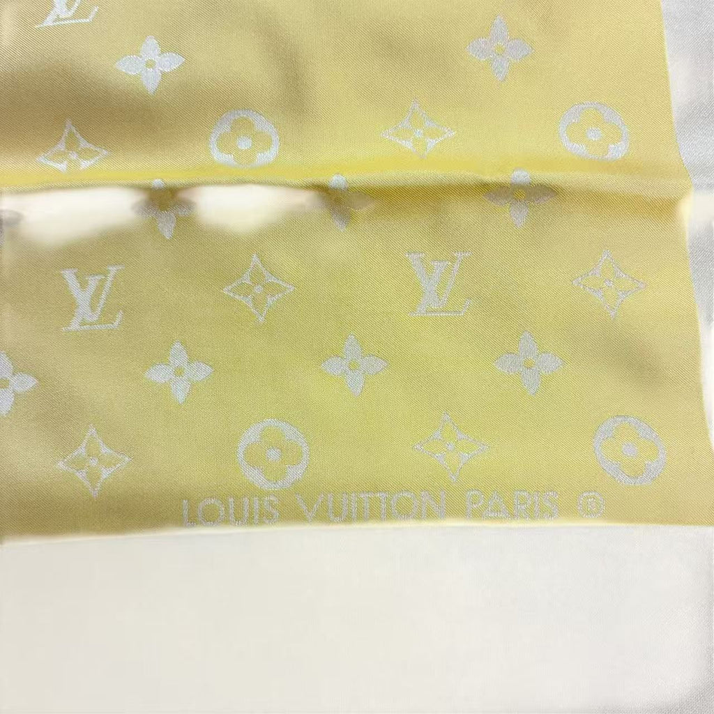 Louis Vuitton Silk Scarf Monogram Yellow — view 6