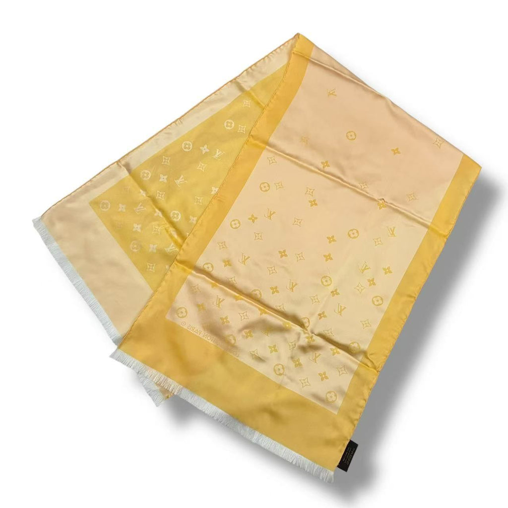 Louis Vuitton Silk Scarf Monogram Yellow — view 3