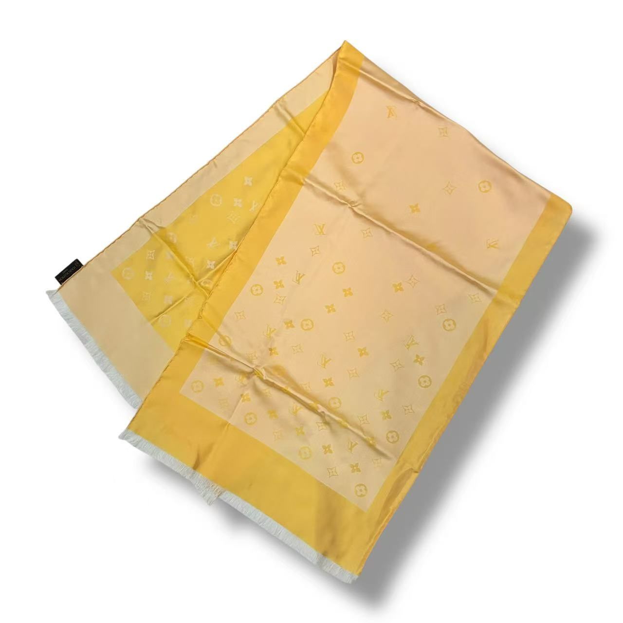 Louis Vuitton Silk Scarf Monogram Yellow — view 5