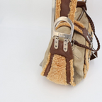 Dior Shearling Bag Handbag Beige — view 3