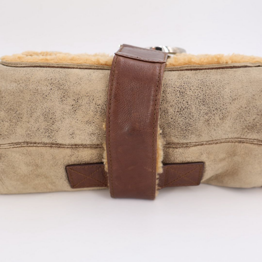 Dior Shearling Bag Handbag Beige — view 5